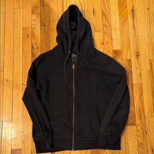 Men's Jcrew Black Zip Up Hoodie